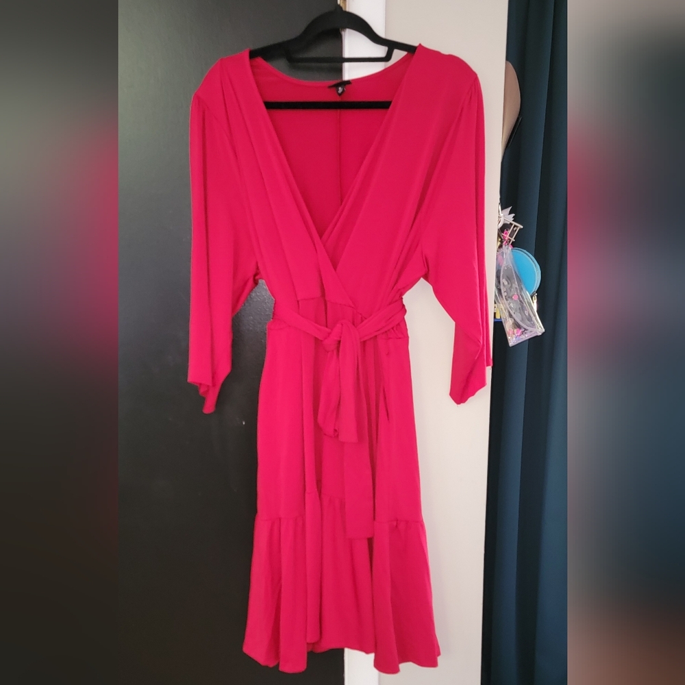 LAST DAY - 10/19/2025 Faux Wrap Dress